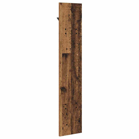 vidaXL Wall-Mounted Coat Rack Wall-mounted with Storage Old wood Engineered wood