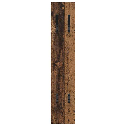 vidaXL Wall-Mounted Coat Rack Wall-mounted with Storage Old wood Engineered wood