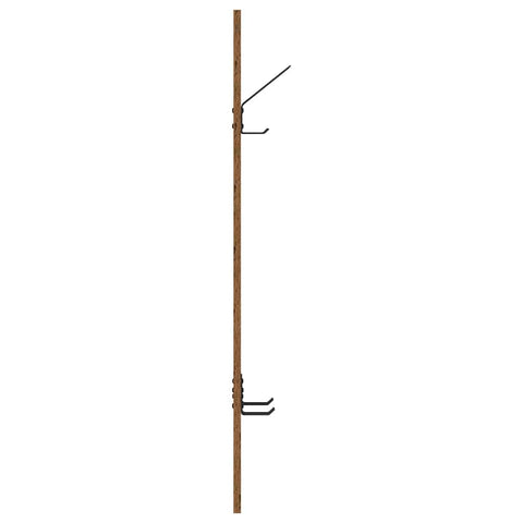 vidaXL Wall-Mounted Coat Rack Wall-mounted with Storage Old wood Engineered wood
