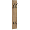 vidaXL Wall-Mounted Coat Rack Wall-mounted with Storage Artisan oak Engineered wood