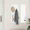 vidaXL Wall-Mounted Coat Rack White 30 x 1.5 x 80 cm Engineered wood
