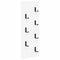 vidaXL Wall-Mounted Coat Rack White 30 x 1.5 x 80 cm Engineered wood