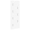 vidaXL Wall-Mounted Coat Rack White 30 x 1.5 x 80 cm Engineered wood