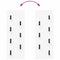 vidaXL Wall-Mounted Coat Rack White 30 x 1.5 x 80 cm Engineered wood