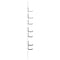 vidaXL Wall-Mounted Coat Rack White 30 x 1.5 x 80 cm Engineered wood