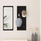 vidaXL Wall-Mounted Coat Rack Wall-mounted Black oak 30 x 1.5 x 80 cm