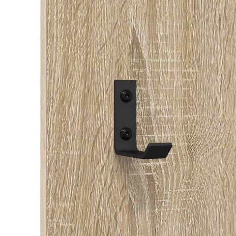 vidaXL Wall-Mounted Coat Rack Wall-mounted Sonoma oak 30 x 1.5 x 80 cm