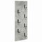 vidaXL Wall-Mounted Coat Rack Concrete grey 30 x 1.5 x 80 cm