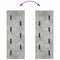 vidaXL Wall-Mounted Coat Rack Concrete grey 30 x 1.5 x 80 cm