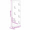 vidaXL Wall-Mounted Coat Rack Concrete grey 30 x 1.5 x 80 cm