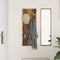 vidaXL Wall-Mounted Coat Rack Wall-mounted Smoked oak 30 x 1.5 x 80 cm