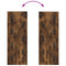 vidaXL Wall-Mounted Coat Rack Wall-mounted Smoked oak 30 x 1.5 x 80 cm