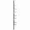 vidaXL Wall-Mounted Coat Rack Wall-mounted Smoked oak 30 x 1.5 x 80 cm