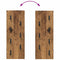vidaXL Wall-Mounted Coat Rack Wall-mounted Old wood 30 x 1.5 x 80 cm