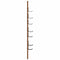 vidaXL Wall-Mounted Coat Rack Wall-mounted Old wood 30 x 1.5 x 80 cm