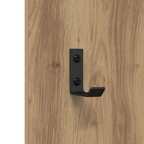 vidaXL Wall-Mounted Coat Rack Artisan oak 30 x 1.5 x 80 cm