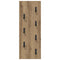 vidaXL Wall-Mounted Coat Rack Artisan oak 30 x 1.5 x 80 cm