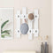 vidaXL Wall-Mounted Coat Rack Wall-mounted with Storage White Engineered wood