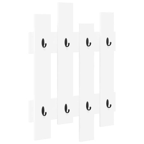 vidaXL Wall-Mounted Coat Rack Wall-mounted with Storage White Engineered wood