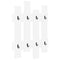 vidaXL Wall-Mounted Coat Rack Wall-mounted with Storage White Engineered wood
