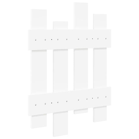 vidaXL Wall-Mounted Coat Rack Wall-mounted with Storage White Engineered wood
