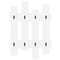 vidaXL Wall-Mounted Coat Rack Wall-mounted with Storage White Engineered wood