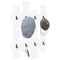 vidaXL Wall-Mounted Coat Rack Wall-mounted with Storage White Engineered wood