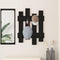 vidaXL Wall-Mounted Coat Rack Wall-mounted with Storage Black oak Engineered wood