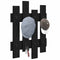 vidaXL Wall-Mounted Coat Rack Wall-mounted with Storage Black oak Engineered wood