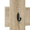 vidaXL Wall-Mounted Coat Rack Wall-mounted with Storage Sonoma oak Engineered wood