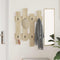 vidaXL Wall-Mounted Coat Rack Wall-mounted with Storage Sonoma oak Engineered wood