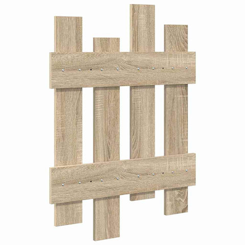 vidaXL Wall-Mounted Coat Rack Wall-mounted with Storage Sonoma oak Engineered wood