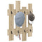 vidaXL Wall-Mounted Coat Rack Wall-mounted with Storage Sonoma oak Engineered wood