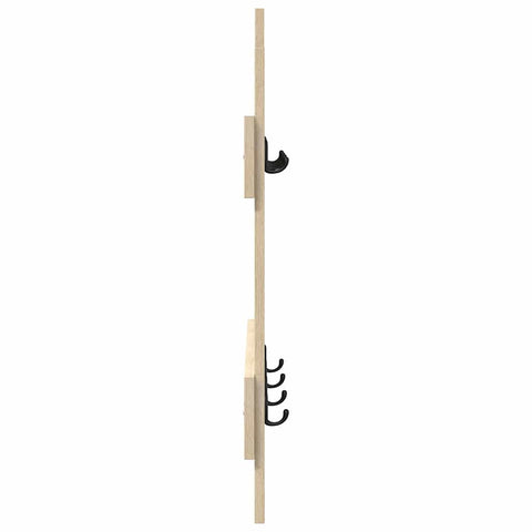 vidaXL Wall-Mounted Coat Rack Wall-mounted with Storage Sonoma oak Engineered wood