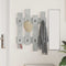 vidaXL Wall-Mounted Coat Rack Concrete grey Engineered wood
