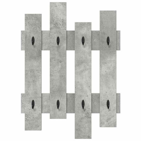 vidaXL Wall-Mounted Coat Rack Concrete grey Engineered wood