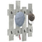 vidaXL Wall-Mounted Coat Rack Concrete grey Engineered wood