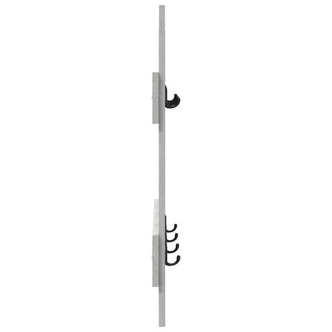 vidaXL Wall-Mounted Coat Rack Concrete grey Engineered wood