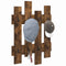 vidaXL Wall-Mounted Coat Rack Wall-mounted Smoked oak 60 x 3 x 82 cm