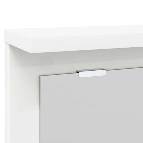 vidaXL Wall-Mounted Coat Rack White 85 x 10 x 45 cm Engineered wood