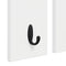 vidaXL Wall-Mounted Coat Rack White 85 x 10 x 45 cm Engineered wood