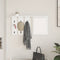 vidaXL Wall-Mounted Coat Rack White 85 x 10 x 45 cm Engineered wood
