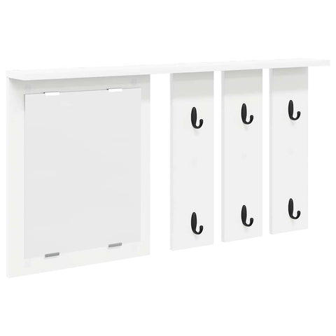 vidaXL Wall-Mounted Coat Rack White 85 x 10 x 45 cm Engineered wood