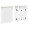 vidaXL Wall-Mounted Coat Rack White 85 x 10 x 45 cm Engineered wood