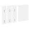 vidaXL Wall-Mounted Coat Rack White 85 x 10 x 45 cm Engineered wood