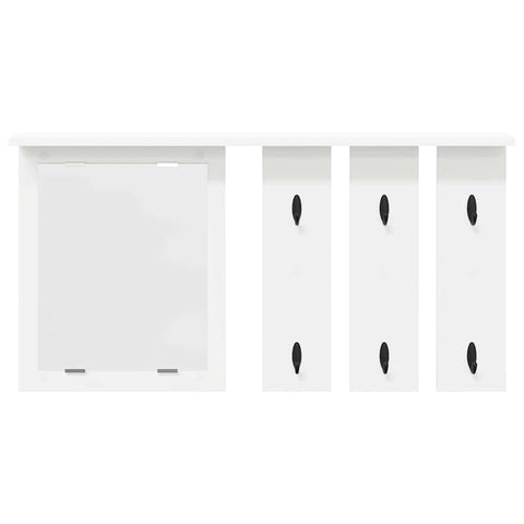 vidaXL Wall-Mounted Coat Rack White 85 x 10 x 45 cm Engineered wood