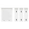 vidaXL Wall-Mounted Coat Rack White 85 x 10 x 45 cm Engineered wood