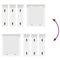 vidaXL Wall-Mounted Coat Rack White 85 x 10 x 45 cm Engineered wood