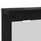 vidaXL Wall-Mounted Coat Rack with Shelf Wall-mounted with Mirror Black oak 85 x 10 x 45 cm