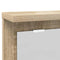 vidaXL Wall-Mounted Coat Rack with Shelf Wall-mounted with Mirror Sonoma oak 85 x 10 x 45 cm